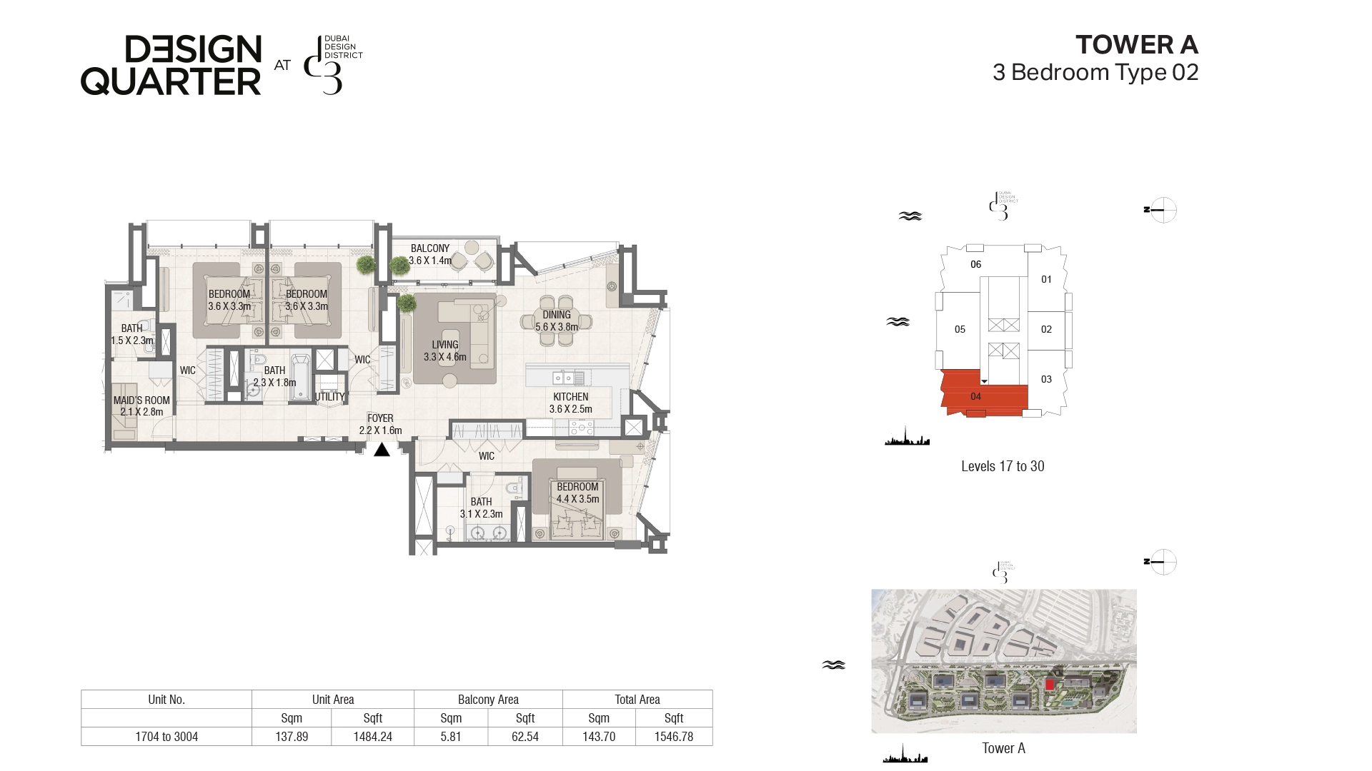 3 BR - Type A